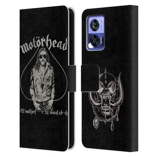 Motorhead Graphics Ace Of Spades Lemmy Leather Book Wallet Case Cover For Motorola Edge 30 Neo 5G