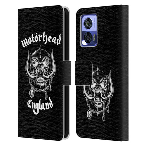 Motorhead Graphics England Leather Book Wallet Case Cover For Motorola Edge 30 Neo 5G