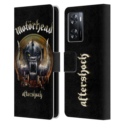 Motorhead Graphics Aftershock Leather Book Wallet Case Cover For OPPO A57s