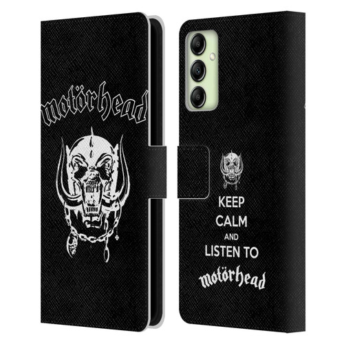 Motorhead Graphics Classic Logo Leather Book Wallet Case Cover For Samsung Galaxy A14 5G