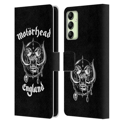 Motorhead Graphics England Leather Book Wallet Case Cover For Samsung Galaxy A14 5G