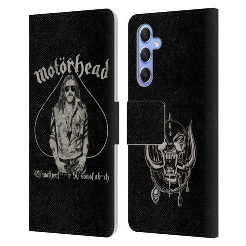 Motorhead Graphics Ace Of Spades Lemmy Leather Book Wallet Case Cover For Samsung Galaxy A34 5G