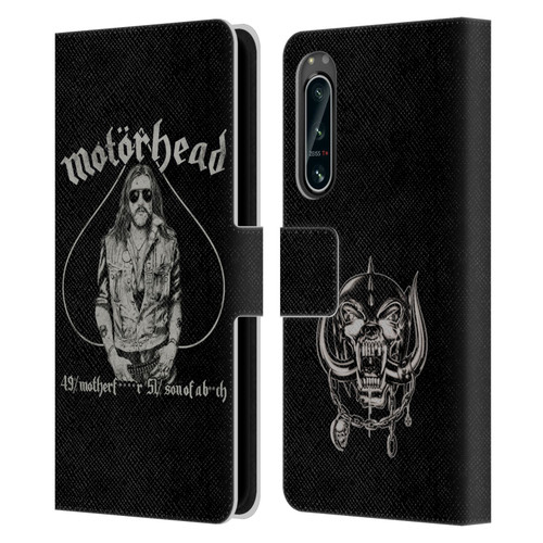 Motorhead Graphics Ace Of Spades Lemmy Leather Book Wallet Case Cover For Sony Xperia 5 IV