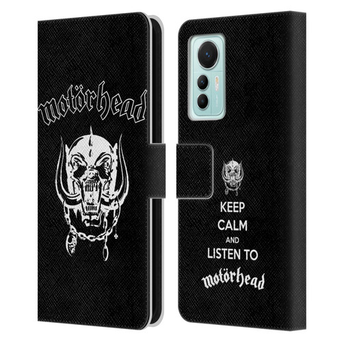 Motorhead Graphics Classic Logo Leather Book Wallet Case Cover For Xiaomi 12 Lite