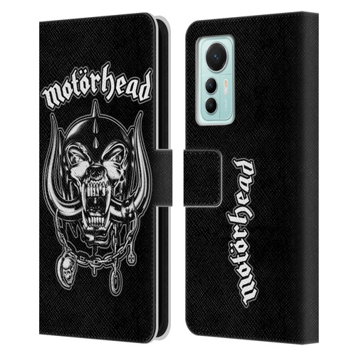 Motorhead Graphics Silver War Pig Leather Book Wallet Case Cover For Xiaomi 12 Lite