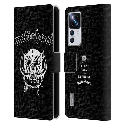 Motorhead Graphics Classic Logo Leather Book Wallet Case Cover For Xiaomi 12T Pro