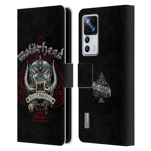 Motorhead Graphics Ace Of Spades Dog Leather Book Wallet Case Cover For Xiaomi 12T Pro