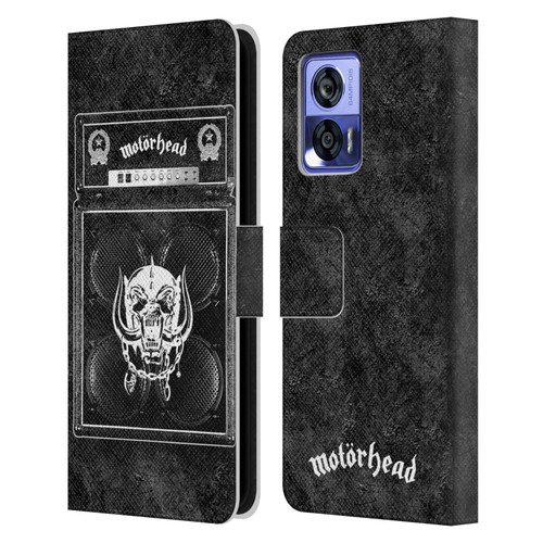 Motorhead Key Art Amp Stack Leather Book Wallet Case Cover For Motorola Edge 30 Neo 5G