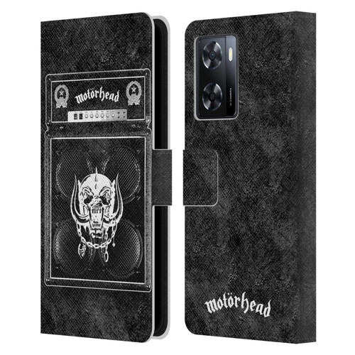 Motorhead Key Art Amp Stack Leather Book Wallet Case Cover For OPPO A57s