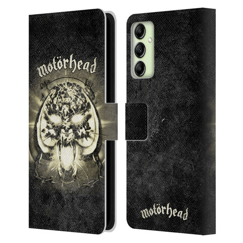 Motorhead Key Art Overkill Leather Book Wallet Case Cover For Samsung Galaxy A14 5G