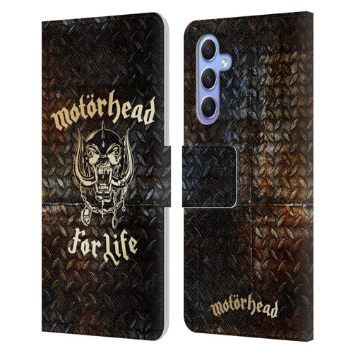 Motorhead Key Art For Life Leather Book Wallet Case Cover For Samsung Galaxy A34 5G