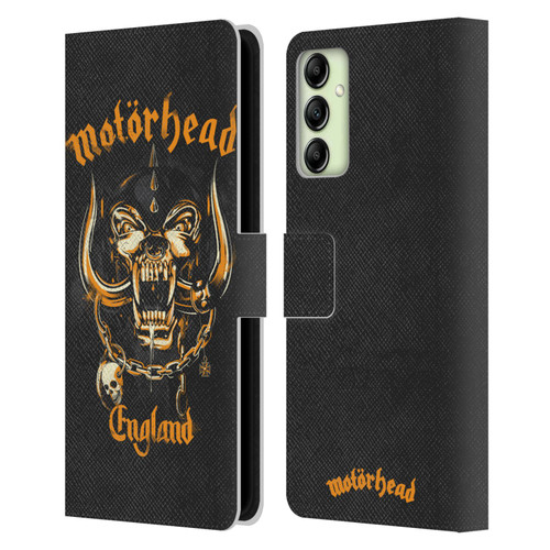 Motorhead Logo Warpig England Leather Book Wallet Case Cover For Samsung Galaxy A14 5G