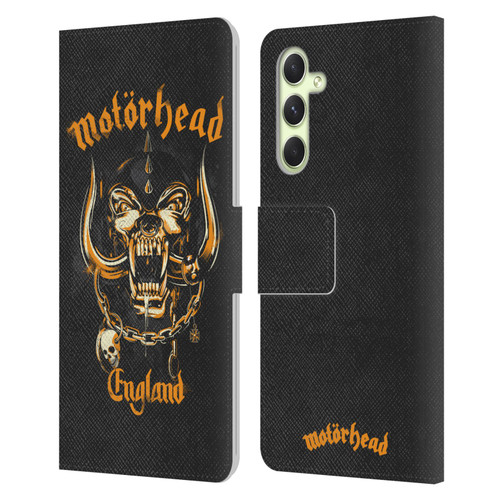 Motorhead Logo Warpig England Leather Book Wallet Case Cover For Samsung Galaxy A54 5G