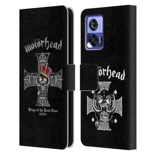 Motorhead Tours Kings Of The Road Leather Book Wallet Case Cover For Motorola Edge 30 Neo 5G