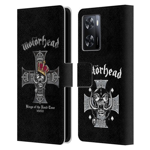 Motorhead Tours Kings Of The Road Leather Book Wallet Case Cover For OPPO A57s