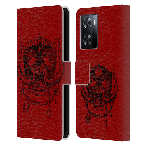 Motorhead Tours 1975 Leather Book Wallet Case Cover For OPPO A57s