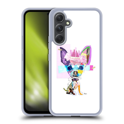 Michel Keck Animal Collage Chihuahua Soft Gel Case for Samsung Galaxy A54 5G