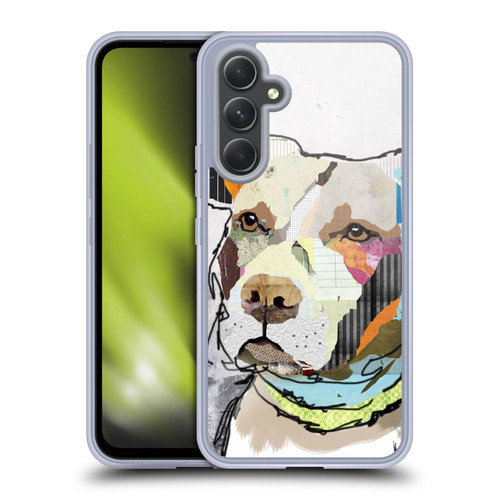 Michel Keck Dogs 3 Pit Bull Soft Gel Case for Samsung Galaxy A54 5G
