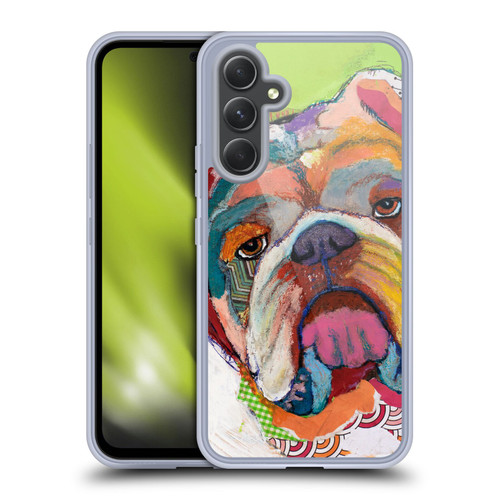 Michel Keck Dogs Bulldog Soft Gel Case for Samsung Galaxy A54 5G