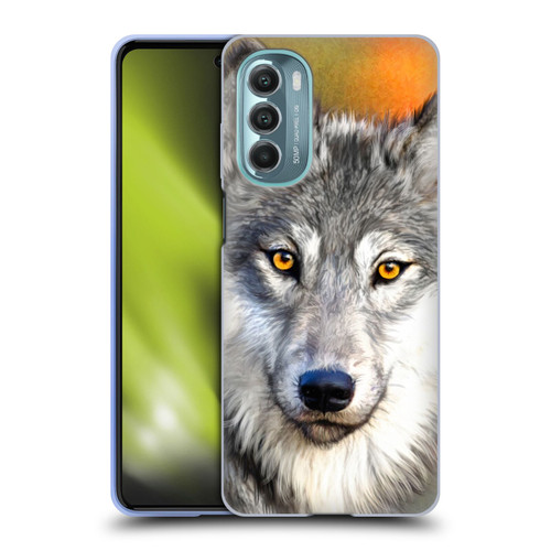 Aimee Stewart Animals Autumn Wolf Soft Gel Case for Motorola Moto G Stylus 5G (2022)