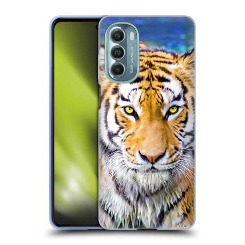 Aimee Stewart Animals Tiger and Lily Soft Gel Case for Motorola Moto G Stylus 5G (2022)