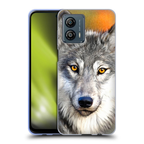 Aimee Stewart Animals Autumn Wolf Soft Gel Case for Motorola Moto G53 5G