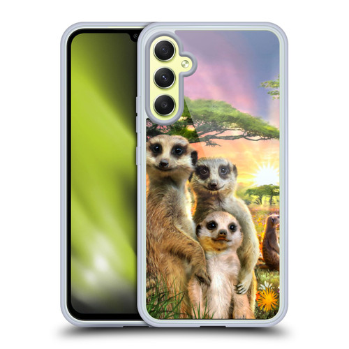 Aimee Stewart Animals Meerkats Soft Gel Case for Samsung Galaxy A34 5G