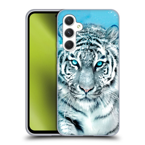 Aimee Stewart Animals White Tiger Soft Gel Case for Samsung Galaxy A54 5G