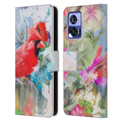 Aimee Stewart Assorted Designs Birds And Bloom Leather Book Wallet Case Cover For Motorola Edge 30 Neo 5G
