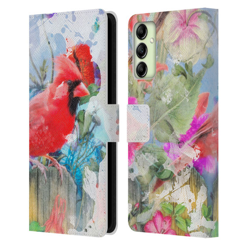 Aimee Stewart Assorted Designs Birds And Bloom Leather Book Wallet Case Cover For Samsung Galaxy A14 5G