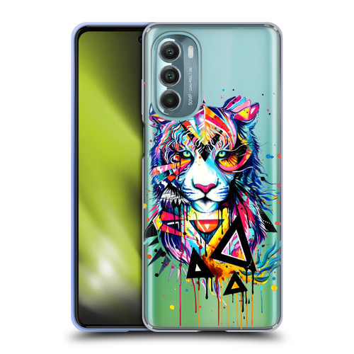 Pixie Cold Cats Shattered Tiger Soft Gel Case for Motorola Moto G Stylus 5G (2022)