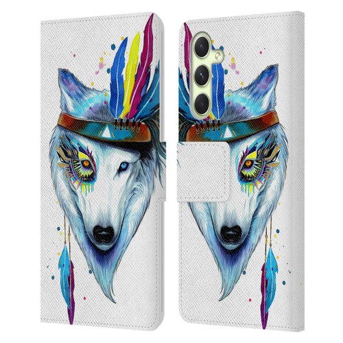 Pixie Cold Animals Warrior Leather Book Wallet Case Cover For Samsung Galaxy A54 5G