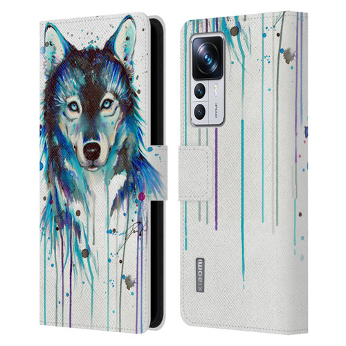 Pixie Cold Animals Ice Wolf Leather Book Wallet Case Cover For Xiaomi 12T Pro