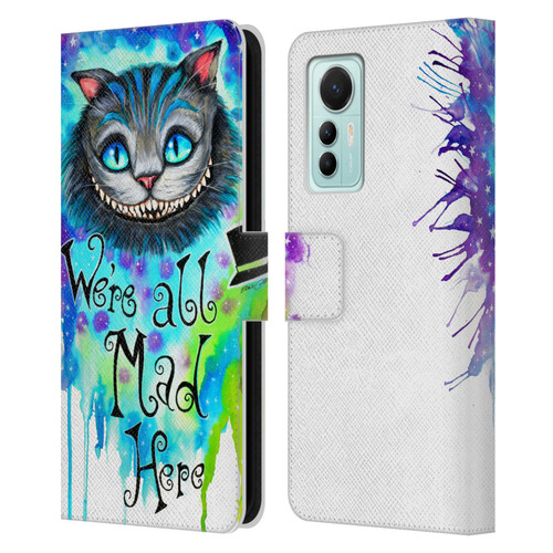 Pixie Cold Cats We Are All Mad Here Leather Book Wallet Case Cover For Xiaomi 12 Lite
