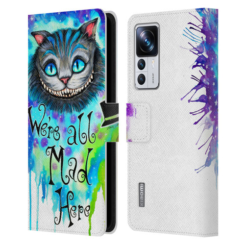 Pixie Cold Cats We Are All Mad Here Leather Book Wallet Case Cover For Xiaomi 12T Pro