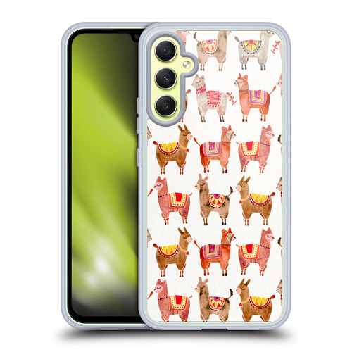 Cat Coquillette Animals Alpacas Soft Gel Case for Samsung Galaxy A34 5G