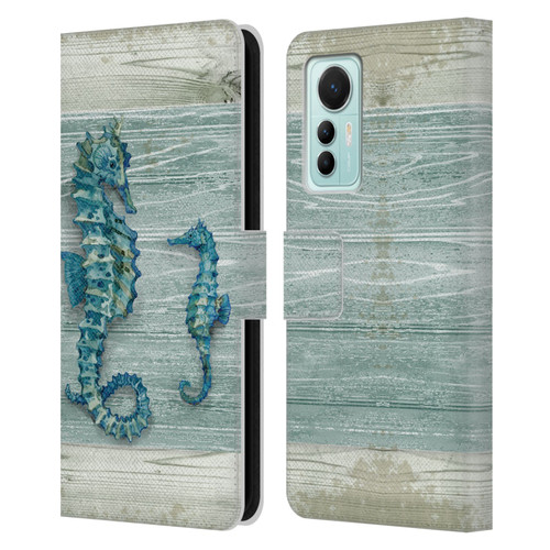 Paul Brent Sea Creatures Seahorse Leather Book Wallet Case Cover For Xiaomi 12 Lite
