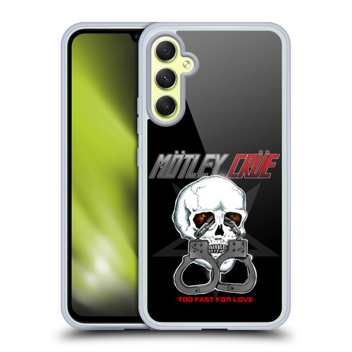 Motley Crue Logos Too Fast For Love Skull Soft Gel Case for Samsung Galaxy A34 5G