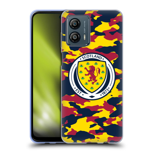 Scotland National Football Team Logo 2 Camouflage Soft Gel Case for Motorola Moto G53 5G