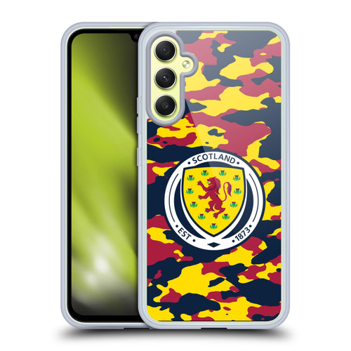 Scotland National Football Team Logo 2 Camouflage Soft Gel Case for Samsung Galaxy A34 5G