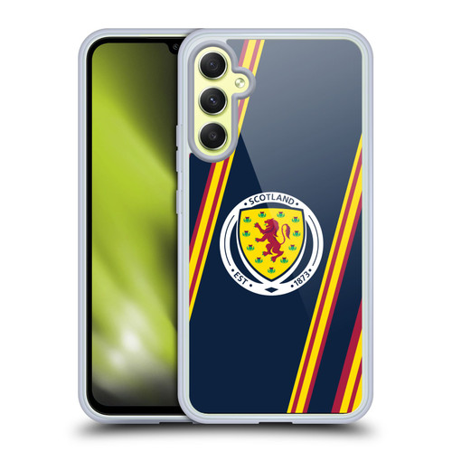 Scotland National Football Team Logo 2 Stripes Soft Gel Case for Samsung Galaxy A34 5G