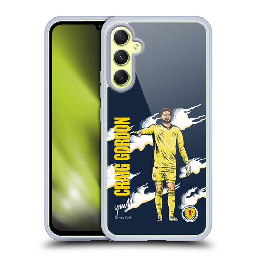 Scotland National Football Team Players Craig Gordon Soft Gel Case for Samsung Galaxy A34 5G