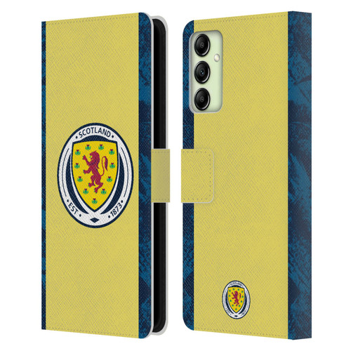 Scotland National Football Team Kits 2020 Home Goalkeeper Leather Book Wallet Case Cover For Samsung Galaxy A14 5G