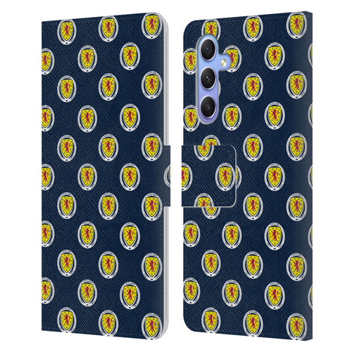 Scotland National Football Team Logo 2 Pattern Leather Book Wallet Case Cover For Samsung Galaxy A34 5G