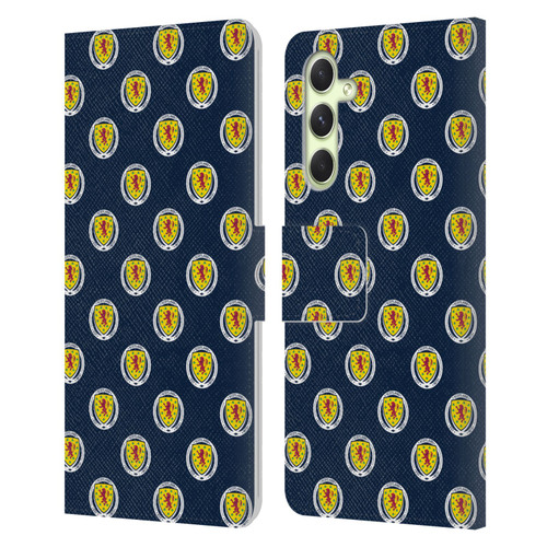 Scotland National Football Team Logo 2 Pattern Leather Book Wallet Case Cover For Samsung Galaxy A54 5G