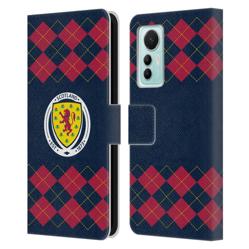 Scotland National Football Team Logo 2 Argyle Leather Book Wallet Case Cover For Xiaomi 12 Lite