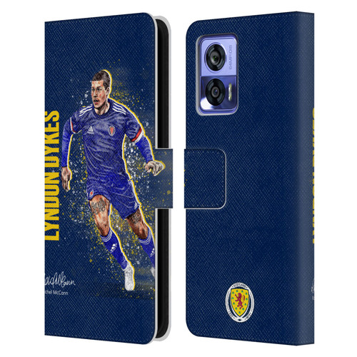 Scotland National Football Team Players Lyndon Dykes Leather Book Wallet Case Cover For Motorola Edge 30 Neo 5G