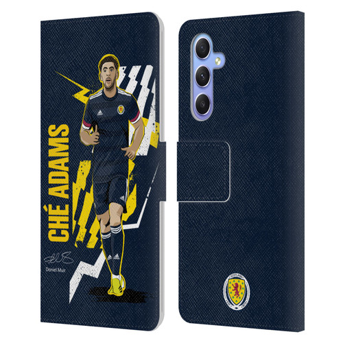 Scotland National Football Team Players Ché Adams Leather Book Wallet Case Cover For Samsung Galaxy A34 5G