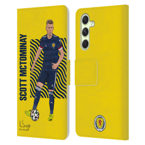 Scotland National Football Team Players Scott McTominay Leather Book Wallet Case Cover For Samsung Galaxy A54 5G
