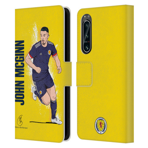 Scotland National Football Team Players John McGinn Leather Book Wallet Case Cover For Sony Xperia 5 IV